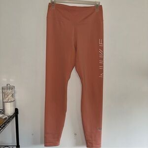 Nike Dri-Fit Women's Pink Athletic Leggings w/ Side Logo